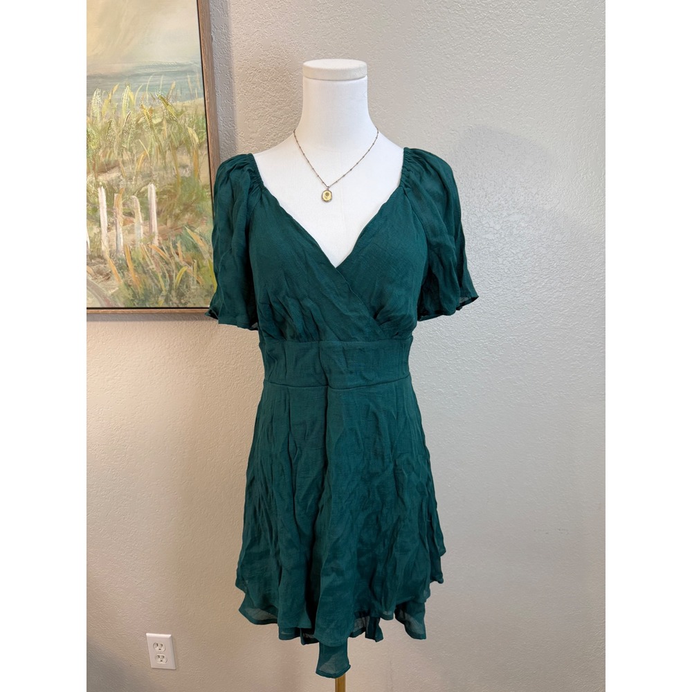 Emerald Green‎ Mini Dress
